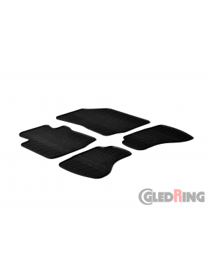 Original Gledring Passform Fußmatten Gummimatten 4 Tlg.+Fixing - Toyota Aygo 2005-2009